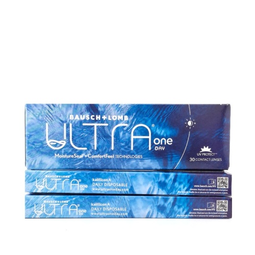 Ημερήσιοι φακοί επαφής μυωπίας BAUSCH + LOMB ULTRA ONE DAY 30τεμ + 10τεμ ΔΩΡΟ