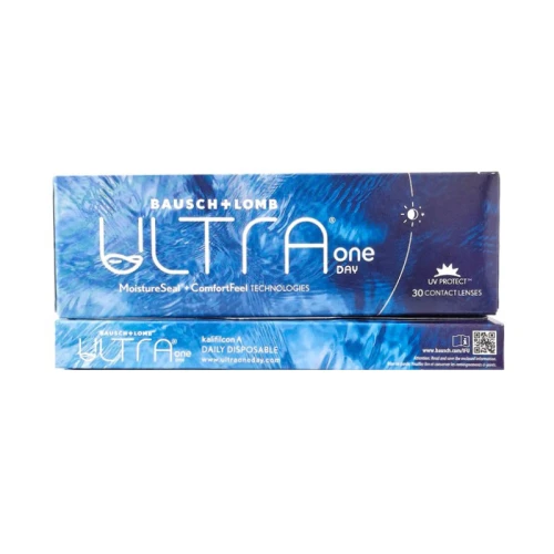 Ημερήσιοι φακοί επαφής μυωπίας BAUSCH + LOMB ULTRA ONE DAY 30τεμ + 5τεμ ΔΩΡΟ