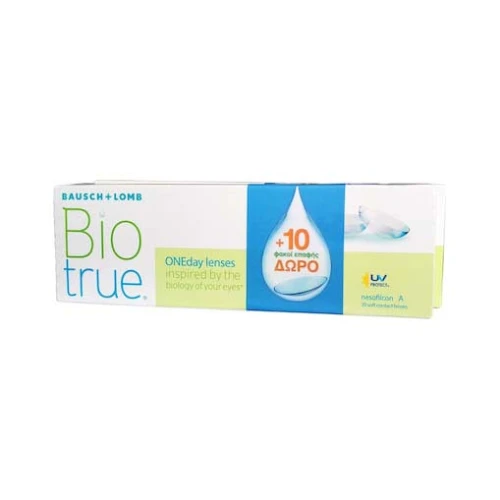 Bausch & Lomb Biotrue OneDay Μυωπίας Ημερήσιοι 30τμχ + 10τμχ